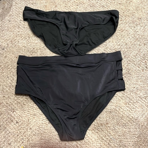 Black Bathing suit bottoms size 1X - Picture 1 of 1
